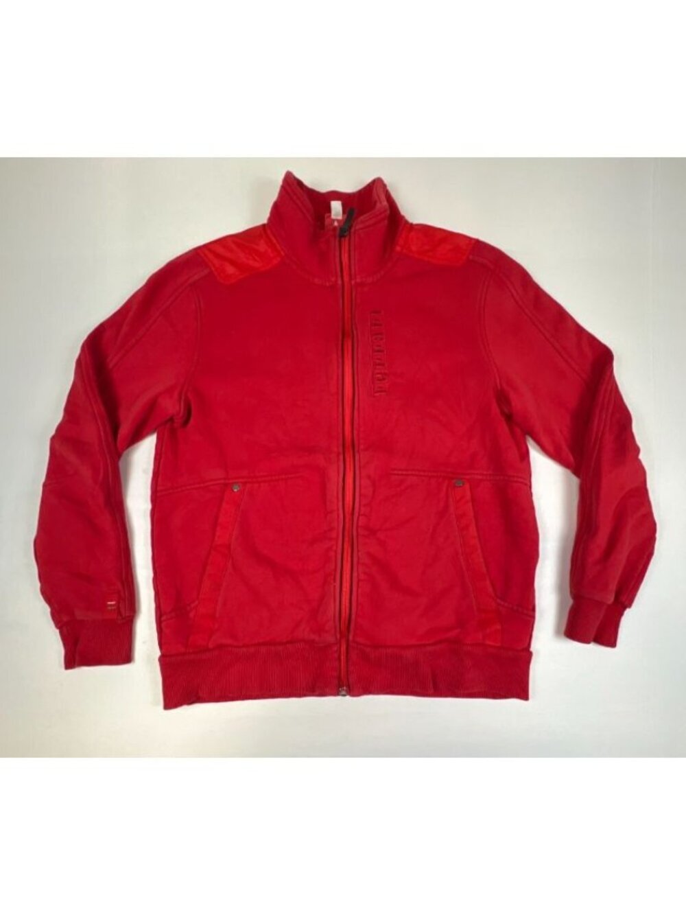 Puma Men Size M Red Scuderia Ferrari Full Zip Jacket Sweatshirt Racing Track